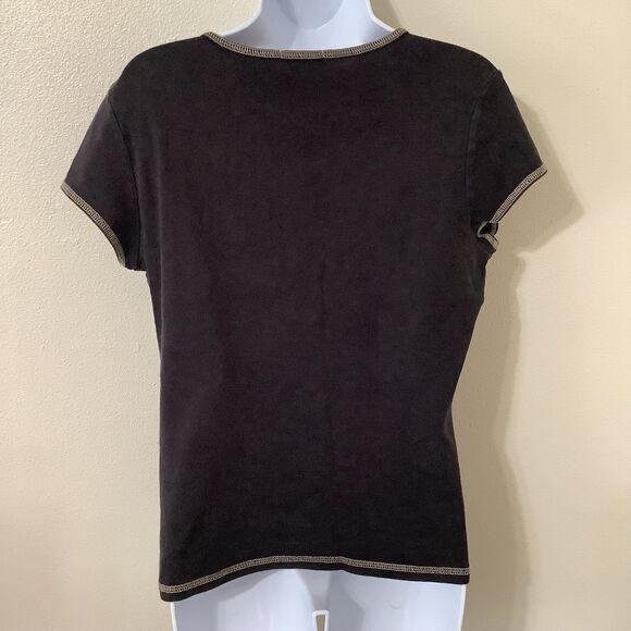 Blue Canyon Vintage Y2K Western Cowgirl Fairy Grunge Floral Baby Tee Large - Picture 6 of 11